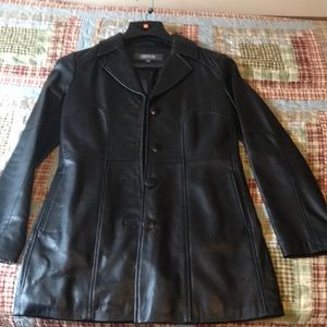 Women’s leather jacket, black sz small